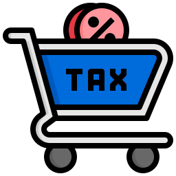 Shopping tax icon