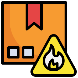 Flammable sign icon