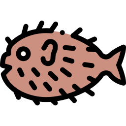 pez puercoespín icono
