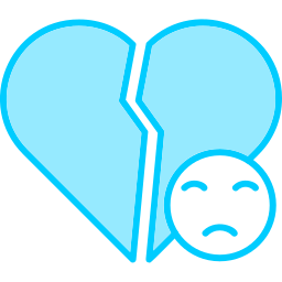 Broken heart icon