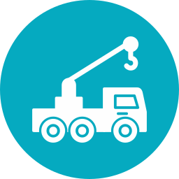 Crane truck icon