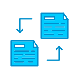 transferencia de archivos icono