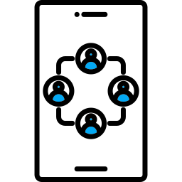 travail en équipe Icône