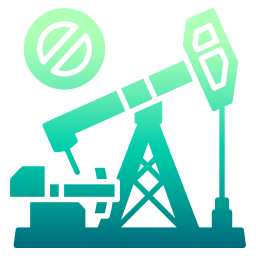 pas de combustibles fossiles Icône