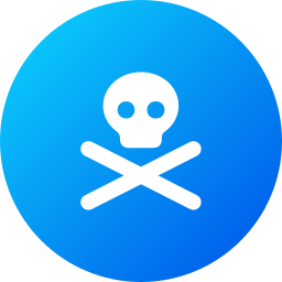 Skull and bones icon