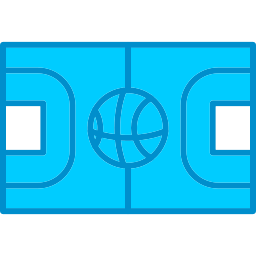 quadra de basquete Ícone