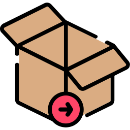 Cardboard box icon