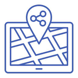 emplacement partagé Icône