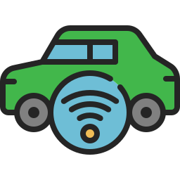 autonomiczny samochód ikona