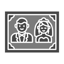 Wedding photo icon