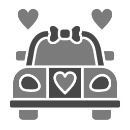 Wedding car icon