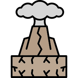 volcán icono