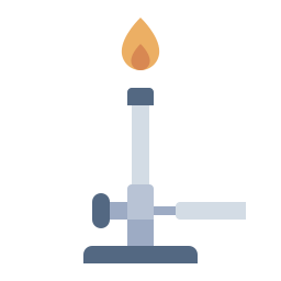 Бунзеновская горелка иконка