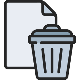 Delete file icon