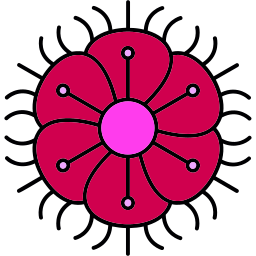 Fringed dianthus icon