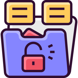 Data theft icon