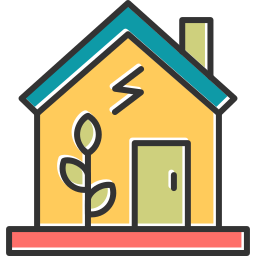 Green house icon