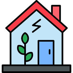 Green house icon