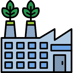 Eco factory icon