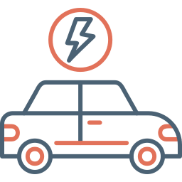 Electric car icon