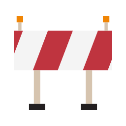 Road block icon