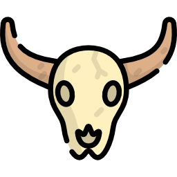 cráneo de toro icono