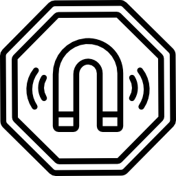 campo magnetico icona