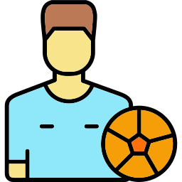 voetballer icoon
