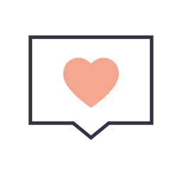 Heart box icon