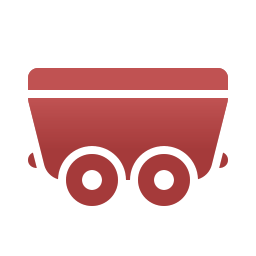 carro minero icono