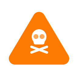 Danger sign icon