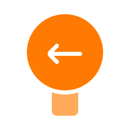 Left sign icon