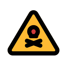 Danger sign icon