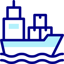 barco de carga icono