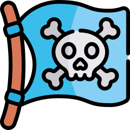 Pirate flag icon
