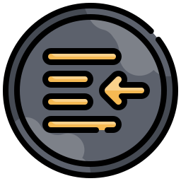 Left indentation icon