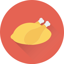 Roasted chicken icon