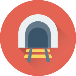 Tunnel way icon