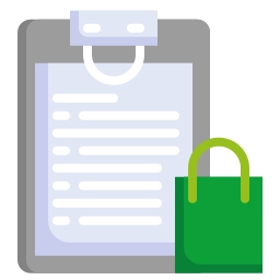 Shopping list icon