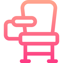 Desk chair icon