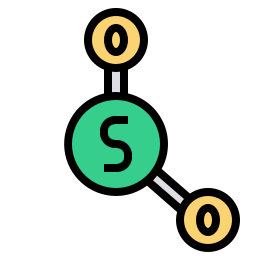 dióxido de azufre icono