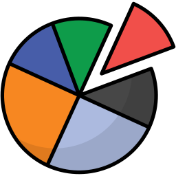 diagramme circulaire Icône