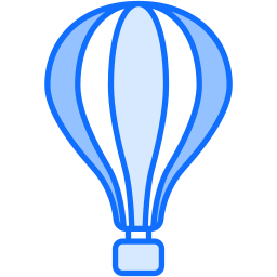 Hot air balloon icon