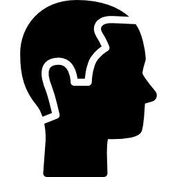 cabeza humana icono