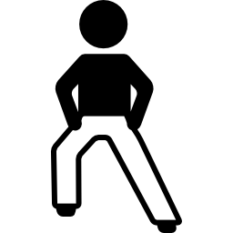 Man Streetching Left Leg icon