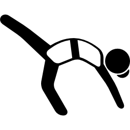 Woman Stretching Right Leg icon