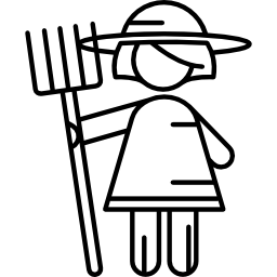 Женщина-фермер иконка