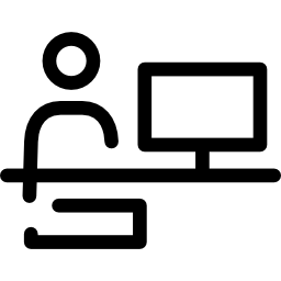 パソコンで作業する icon