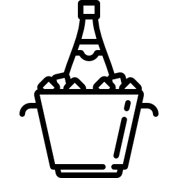 Бутылка шампанского иконка