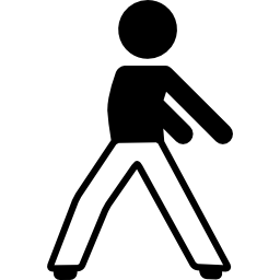 Man Stretching Back Arms icon